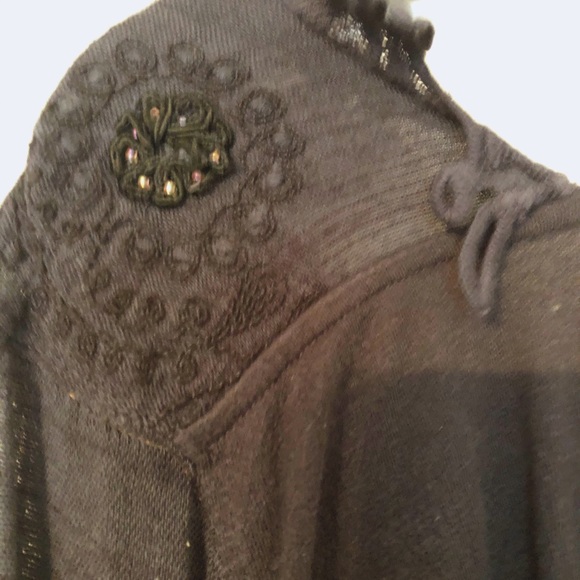 Free People • Navy blue, low-cut pullover top - Picture 5 of 7